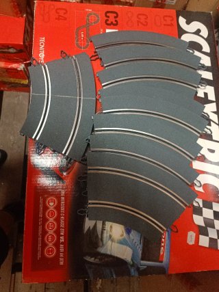 10 Curvas Scalextric Coche 1/32