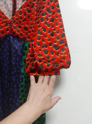 Vestido estampado multicolor