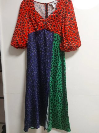 Vestido estampado multicolor