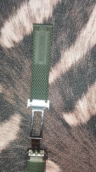 Correa Breitling Caucho Verde 22mm