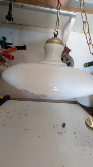 Lámpara colgante de vidrio vintage