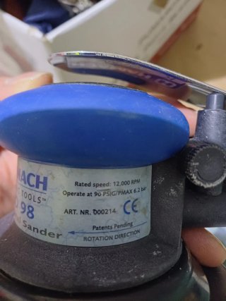 Lijadora Neumática Orbital hamach 150mm