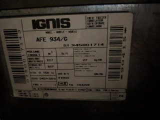 Cámara frigorífica Ignis