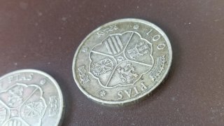 Lote 3 Monedas 100 Pesetas Plata 1966