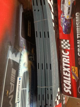 Puente Scalextric pistas grises