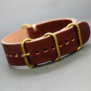 Correa de piel estilo NATO para Seiko Omega