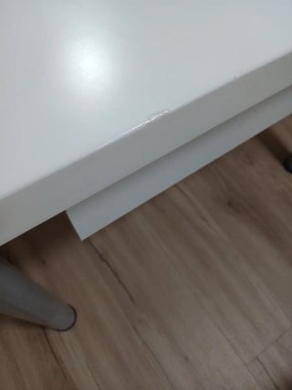 Tocador blanco lacado con cajon