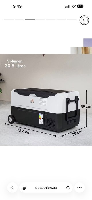 Nevera portátil camping 30,5L