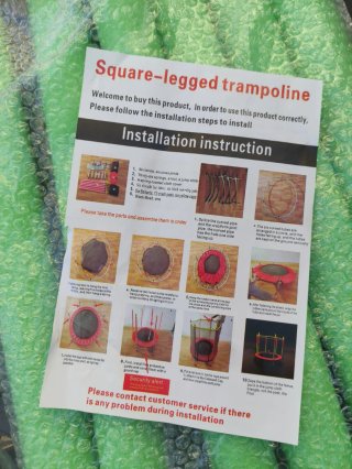 Cama elástica infantil con red de seguridad. 140cm