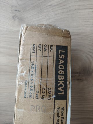 Zapatero de 3 Niveles, 2 Set, Scaffale per Scarpe, in Metallo, per 12-15 Paia, Stackable, per Corridoio, Soggiorno, Camera da Letto, 30 x 92 x 54 cm, Nero LSA06BK