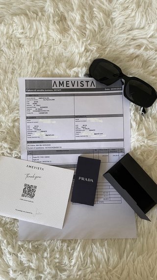 Occhiali da sole Prada neri Unisex Taglia 49