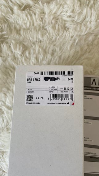 Occhiali da sole Prada neri Unisex Taglia 49