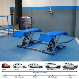 Alquiler box con elevador de Tijeras para coches