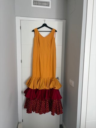Traje de flamenca volantes