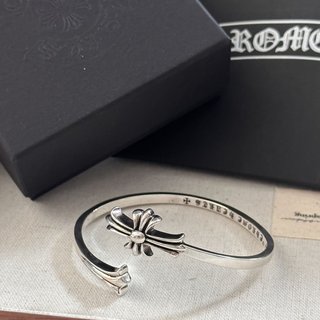 Pulsera Plata Cruz Estilo Chrome Hearts