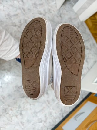 Playeros Converse niña beige/blanco
