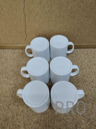 Set di 6 tazze da caffè in plastica