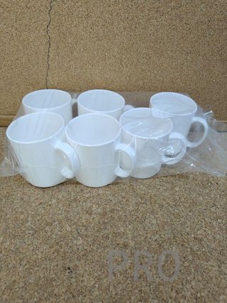 Set di 6 tazze da caffè in plastica