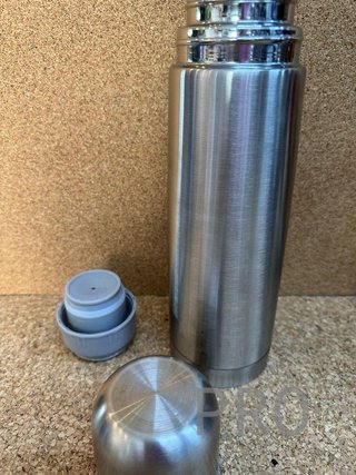 Ibili Termo per liquidi - Acciaio inossidabile - Tappo dosatore - Ideale per trasportare il caffè - Capacità 0,75 L