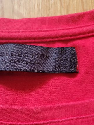 Camiseta Zara Roja Talla S