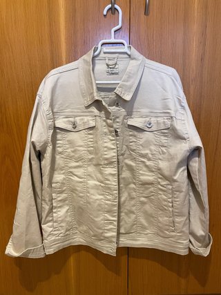 Chaqueta Cazadora tejana beige
