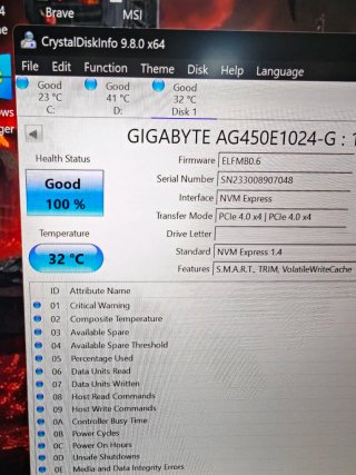 SSD NVMe Aorus Gen4 1TB