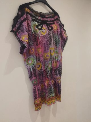 Camisa estampada mujer talla única