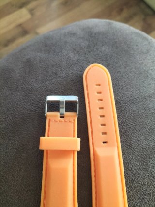 Correa de caucho para reloj - Naranja nueva.