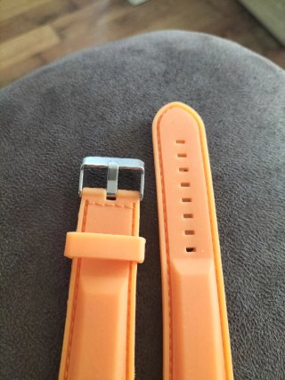 Correa de caucho para reloj - Naranja nueva.