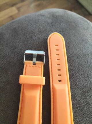 Correa de caucho para reloj - Naranja nueva.