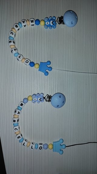 Catenella porta ciuccio personalizzata