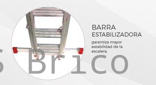 Escalera Aluminio 3x15 - 4+4+4 M - 80x25mm