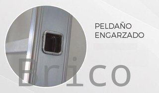 Escalera Aluminio 3x9 - 2,5+2,5+2,5 M - 66x25mm