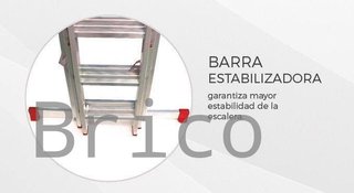 Escalera Aluminio 3x9 - 2,5+2,5+2,5 M - 66x25mm
