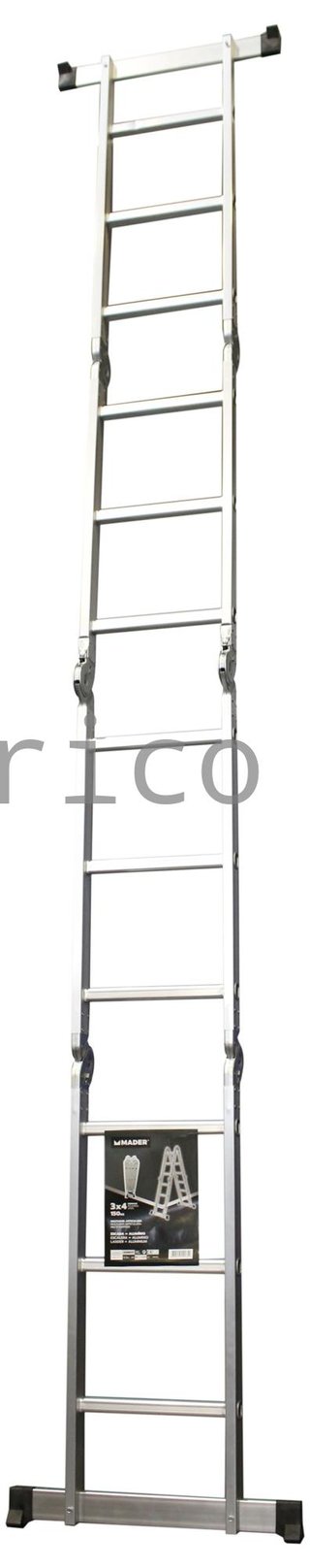 Escalera Multisusos Aluminio Profesional 4x3 Peldaños - 10085