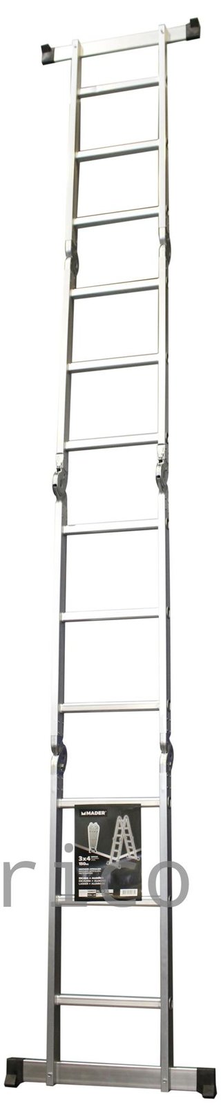 Escalera Multisusos Aluminio Profesional 4x3 Peldaños - 10085