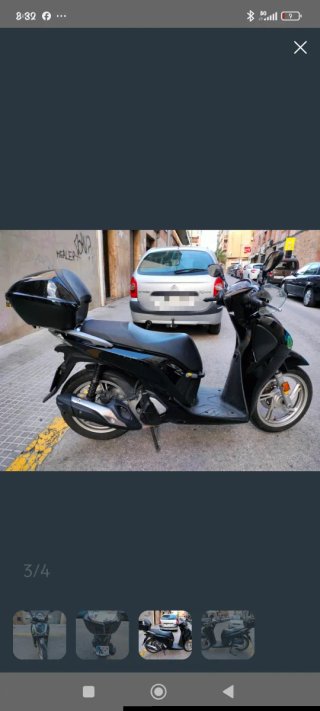 Honda SH 125i Scooter Negra