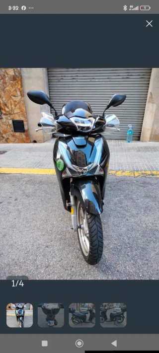 Honda SH 125i Scooter Negra