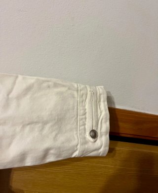 Chaqueta Zara militar blanca