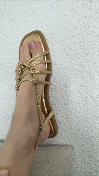 Sandalias doradas 38