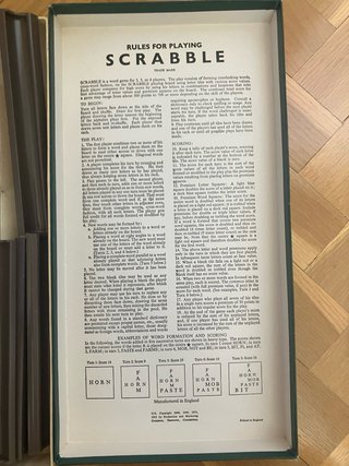 Scrabble Vintage - Made in England - Completo
