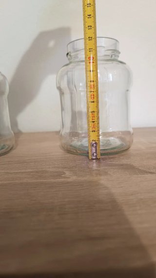 Lotto 5 barattoli vetro 500g con tappo blu