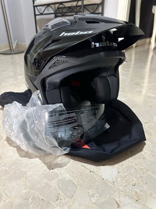 Casco Trial Hebo HTR-P01 V6 Negro