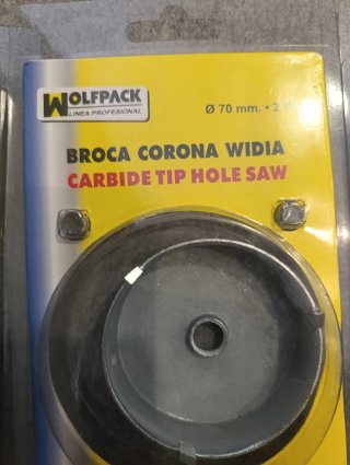 Juego 6 Brocas Corona Widia Wolfpack