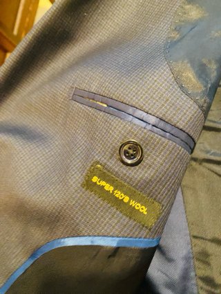 Traje Massimo Dutti Azul/gris.