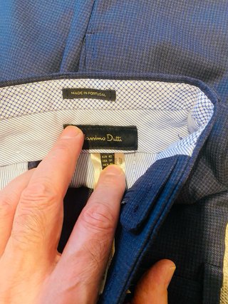 Traje Massimo Dutti Azul/gris.