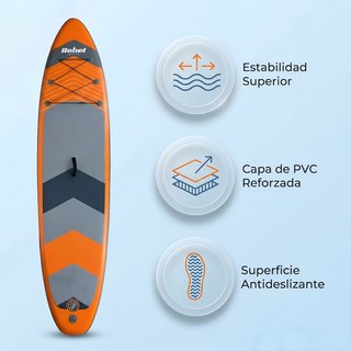 Tabla de paddle surf inflable REBEL