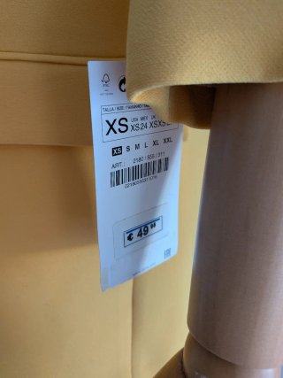 Blazer Zara Amarillo Mujer