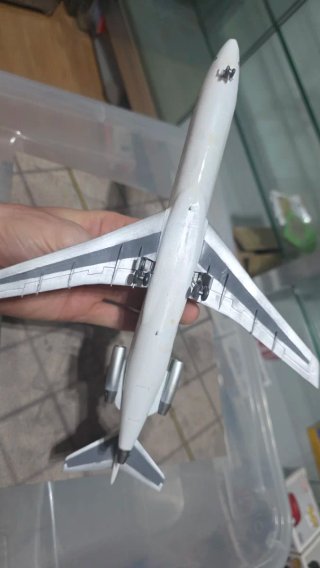 Maqueta Avión Boeing 727 Alitalia Escala 1:144