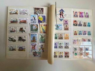 Clasificador sellos variados del mundo